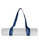 Strauss Adjustable Yoga Mat Strap |Sling Belt for Carrying & Holding Mat |Durable Cotton Yoga Mat Carrying Strap |Carrier Sling with Thick, Durable & Comfy Texture | for Up to 15 mm Yoga Mats, (Blue)