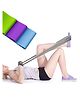Strauss Yoga Resistance Thera Bands | Smell-Free & Skin Friendly | Useful for HIPS, Arms & Legs Workouts. Tear Resistant & Anti-Slip | Theraband for Fitness & Toning,Pack of 3 (Multicolor)