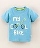 GRO Half Sleeves Printed Tee - Blue