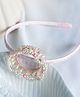 CHOKO Monarch Diamond Hair Band - Pink & White