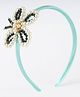 CHOKO Pearl Flower Detailing Hair Band - Light Blue