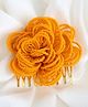 CHOKO Marigold Magic Pearls Petals Hair Comb Clip - Yellow