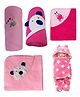 BABYZONE Wearable Baby Blanket Star Print Pack of 5 - Pink Purple