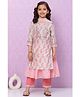 Biba Powder Blue Art Silk Layered Striaght Suit Set Combines Kurta with Lining  Pants And Dupatta