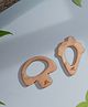 Ariro Organic Non Toxic Mushroom & Icecream Cone Neem Wood Teethers Pack of 2 - Brown