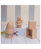 Ariro Montessori First Beech Wood Puzzle Set Brown - 3 Pieces