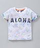 OJOS Half Sleeves T-Shirt Text Print - White