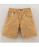 Play by Little Kangaroos Knee Length Solid Bermuda - Khaki