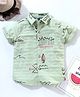 Play by Little Kangaroos Half Sleeves Printed Shirt- Blue (Print Placement May Vary)