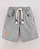 Play by Little Kangaroos Knee Length Bermuda Solid- Grey