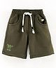 Play by Little Kangaroos Knee Length Bermuda Solid- Green