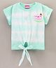 Play by Little Kangaroos Half Sleeves Top with Sequinned Watermelon Applique - Blue
