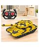 VGRASSP Remote Control Army Battle Tank Toy For Kids With Lights & Sound - Rechargeable 4 Function Military RC Tank Toy  With Manual Rotating Turret - Color May Vary 