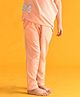 Anthrilo Full Length Frill Detail Joggers - Peach