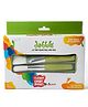 Dabble Chubby Paint Brush Set | Easy-Grip, Eco-Friendly Brushes with Wooden Handles | For Kids 2.5 Years & Up