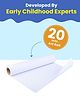 Dabble Art Paper Roll for Kids | 20m Long & Double-Sided | Durable, Tear-Resistant Roll for Drawing, Painting & Mess-Free Art