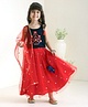 Babyhug Sleeveless Choli & Lehenga with Dupatta - Red