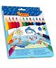 JOVI Maxi Triangular Easy Graph Wooden Writing Pencil Set Pack of 12 - Multicolour