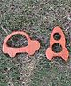 Kidmee Space Car Teethers & Kidmee Rattles Combo. - Brown