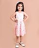 Pspeaches Sleeveless All Over Cow Printed Dress - Light Pink