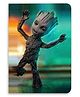 Celfie Design Baby Groot Dance Designer Ruled Notebooks Multicolor - 100 Pages