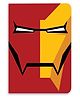 Celfie Design Face Focus Ironman Printed Ruled Notebook - 100 Pages