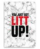 Celfie Design Litt Up Printed Ruled Notebook - 100 Pages
