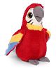 Keel Sparkle Eye Parrot Soft Toy Dark Red - 20 cm