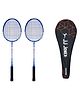 JJ Jonex Faster Strung Badminton Rackets With Full Cover Pack of 2 - Multicolour