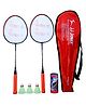JJ Jonex Badminton Racket Set With Cover - Red