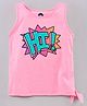 Vitamins Sleeveless Tank Top Hi Print - Neon Pink