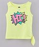 Vitamins Sleeveless Tank Top Hi Print - Neon Yellow
