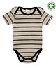 Turtledove London Organic Cotton Striped Onesie - Grey