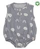 Turtledove London Organic Cotton Onesie Cloud Print - Grey