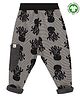 Turtledove London Organic Cotton Reversible Full Length Harem Pant - Black Pumice