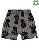 Turtledove London Organic Cotton Knee Length Shorts Octopus Print - Black