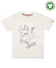 Turtledove London Organic Cotton Half Sleeves T-Shirt - White