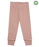 Turtledove London Organic Cotton Full Length Leggings Stripe Print - Brown