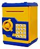 Toyshine Piggy Bank Money Box with Electronic Lock ATM Machine - Yellow Blue