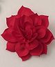 Knotty Ribbons Flower Alligator Hair Clip - Red