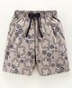 Cubs Club Above Knee Length Capris Floral Print - Light Khaki