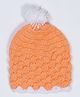 USHA ENTERPRISES Handmade Crochet Winter Cap - Orange