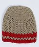USHA ENTERPRISES Crochet Handmade Winter Cap - Brown