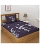 Florida Polycotton Single Bed Sheet Floral Print - Purple