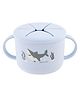 Stephen Joseph Silicone Snack Cup Shark Print - White
