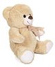 Starwalk Plush Teddy Bear Beige With Ribbon - Height 25 cm