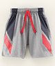 Fido Knee Length Shorts Solid Print - Grey