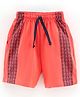 Fido Knee Length Shorts Solid Print - Peach