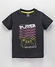 Smarty Boys Half Sleeves T-Shirt Player Print - Black