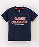 Smarty Boys Half Sleeves T-Shirt Game Changer Print - Navy Blue
